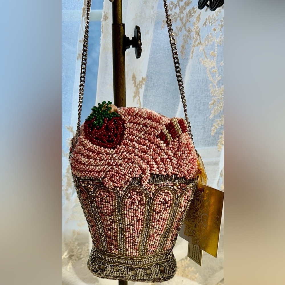 From India to you beaded ice cream novelty crossbody bag